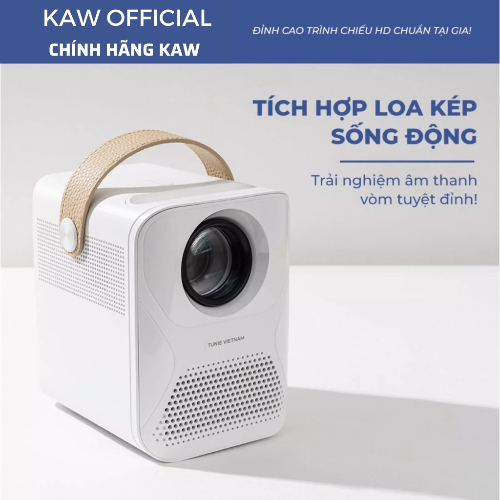 Máy chiếu mini KAW K550 HD 1080P, hình ảnh chất lượng cao