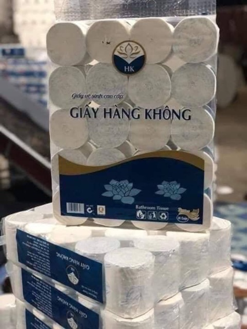 Giấy vệ sinh HK bịch 20 cuộn 3 lớp không lõi