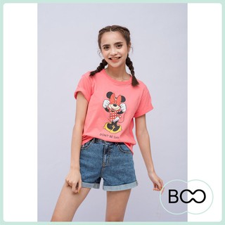 Tee- áo thun fe sda oversize minnie shy boo