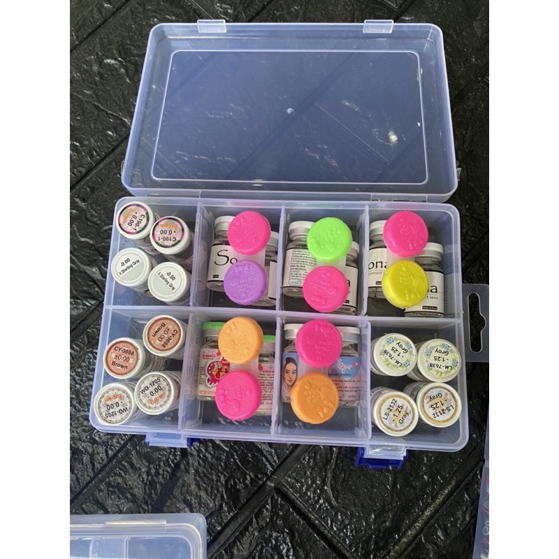 Hộp Chia Gim ( lens , nhíp .. )