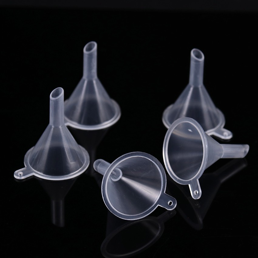 Set 10 Phễu Nhựa mini Dùng Chiết Tinh Dầu / Nước Hoa Tiện Dụng