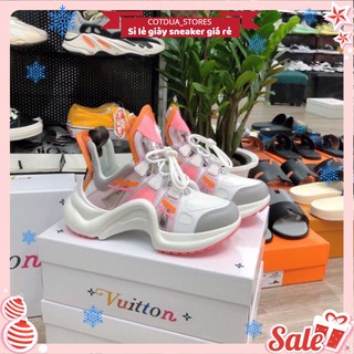 Giầy lv archlight hồng trắng sêu cấp ( full box + free ship )