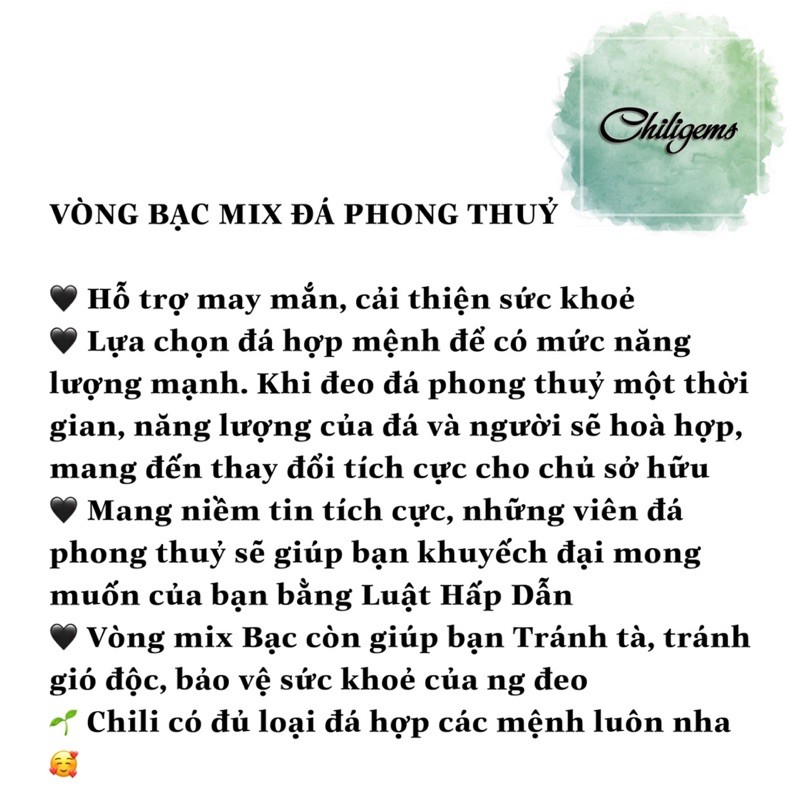 Vòng bạc mix đá T.h.ạ.c.h A.n.h Tóc Vàng hợp mệnh KIM & THỔ