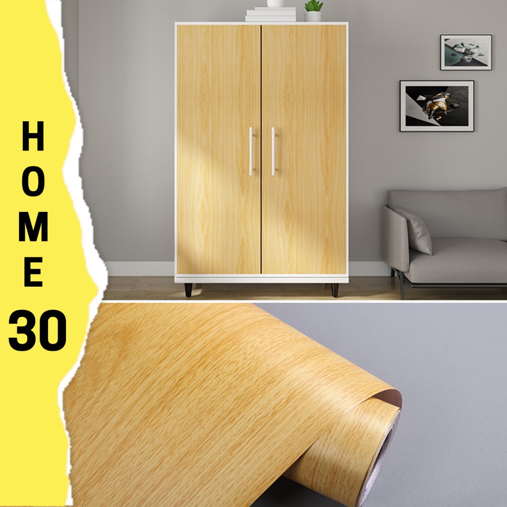 Decal vân gỗ dán tủ, bàn ghế, tân trang nội thất khổ 1.2mx0.5m nhiều mẫu đẹp giá rẻ - home30