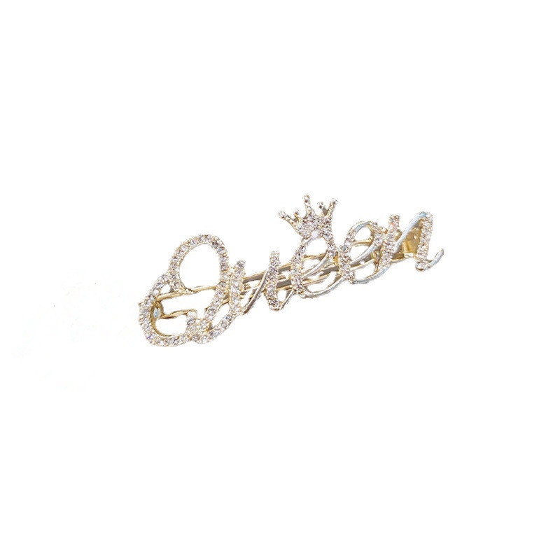 Kẹp Tóc Hình Vương Miện Đính Đá Xinh Xắn Cho Nữ