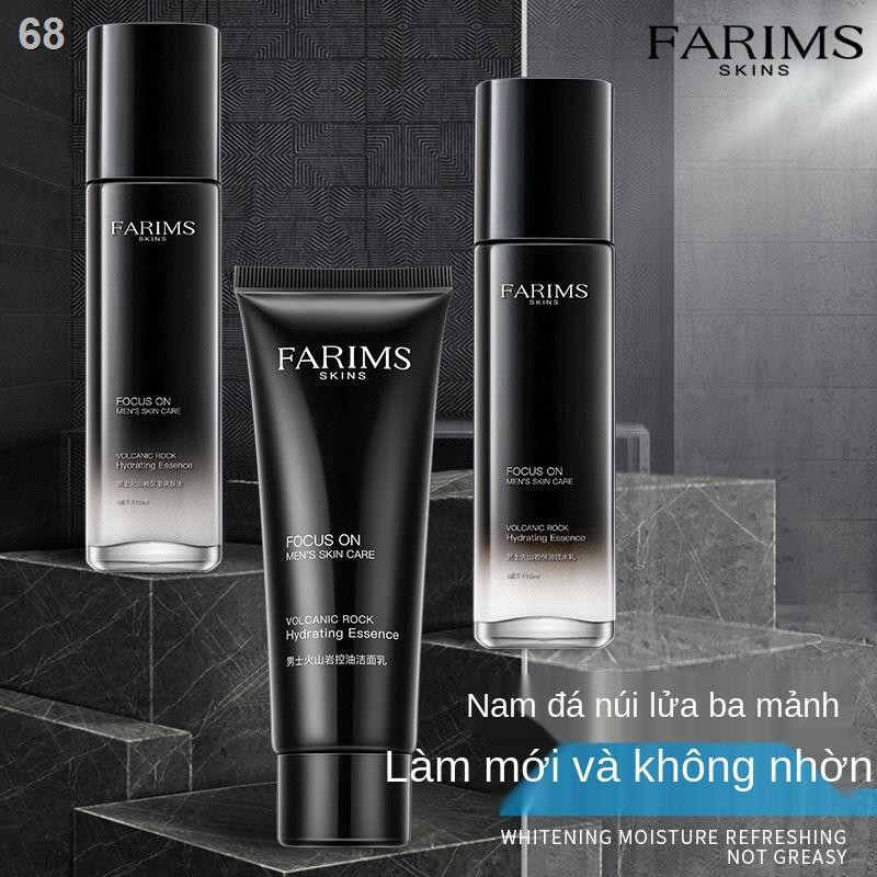 Bộ sữa rửa mặt dành cho nam Oil Control Moisturizing Student Acne, dưỡng trắng, ẩm , chăm sóc, mụn đầu đen và veN