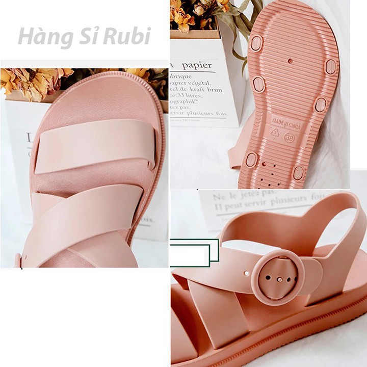 [Freeship] Giày Nữ GIÁ RẺ Sandal CHỐNG NƯỚC Giày sandal, Dép quai hậu đi học phong cách trẻ trung Siêu Bền