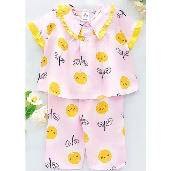 RẺ NHẤT ĐỒ MẶC NHÀ PIJAMA VẢI TOLE LANH XUẤT KHẨU CHO BÉ