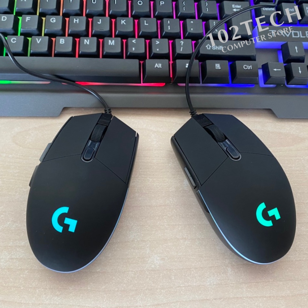 Chuột máy tính có dây Logitech G102 8000 DPI Led RGB nhanh và chính xác phù hợp làm chuột gaming làm việc văn phòng
