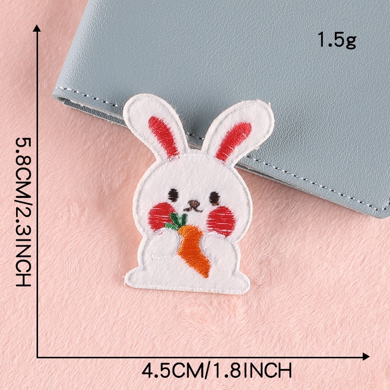 Miếng Dán Vải Thêu Tự Dính Họa Tiết Hoạt Hình Dễ Thương Dùng Trang Trí Túi Xách