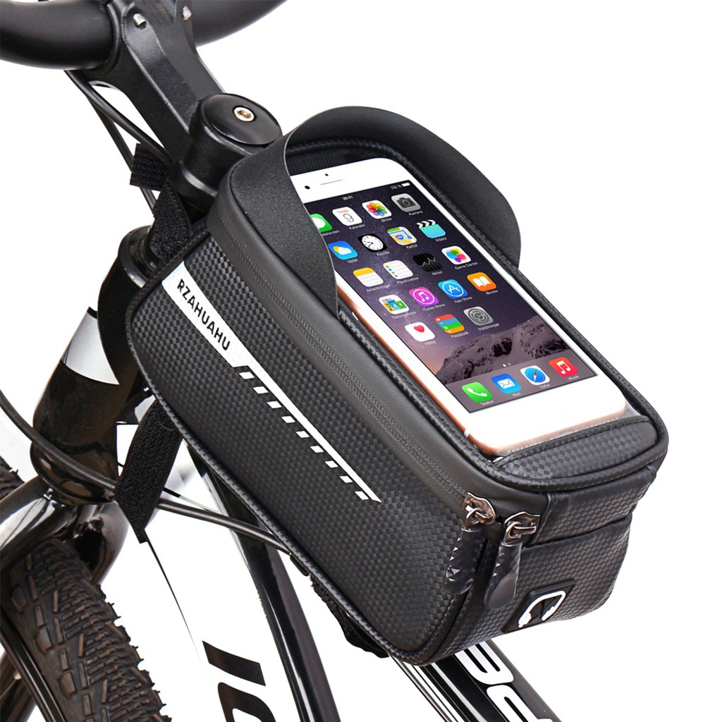 Bike Frame Bag Bicycle Phone Holder Waterproof Front Top Tube Bag Crossbar Bag