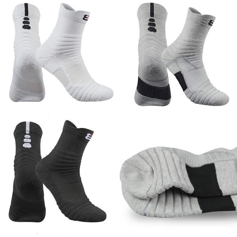 Tất vớ Thể thao Chống trơn Sport 8 Trung cổ size 38-44 Ôm chân dày dặn - Free ship + Quà tặng Loved socks by TatsTats.vn