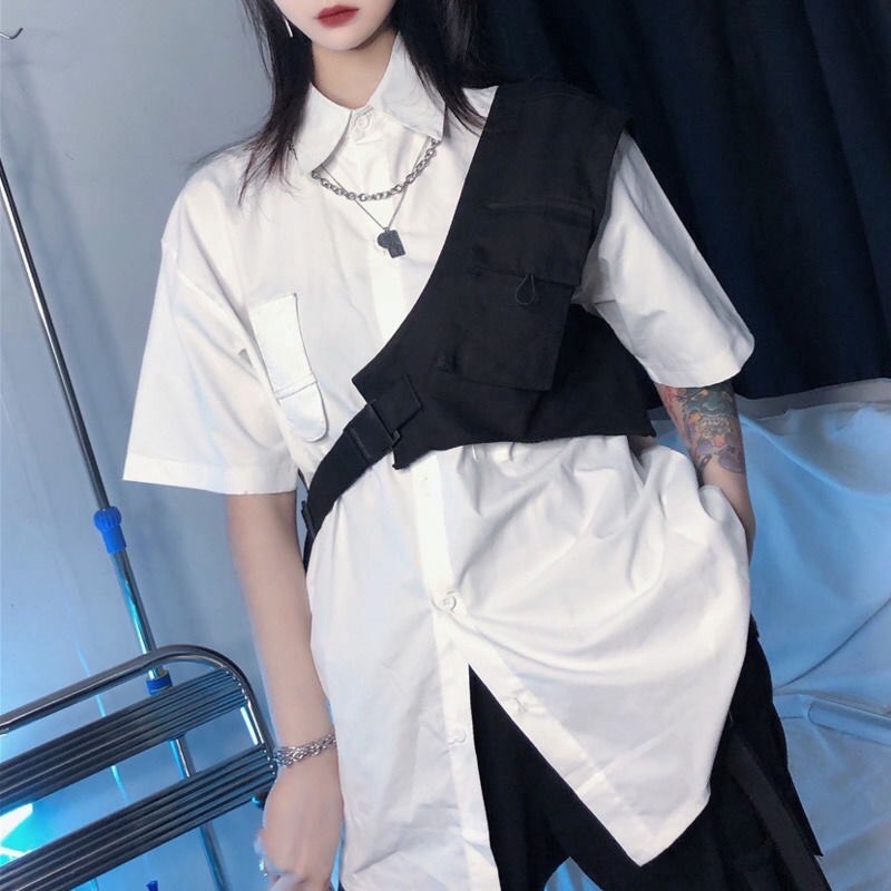 [HÌNH THẬT] Áo ghile túi chéo unisex | BigBuy360 - bigbuy360.vn