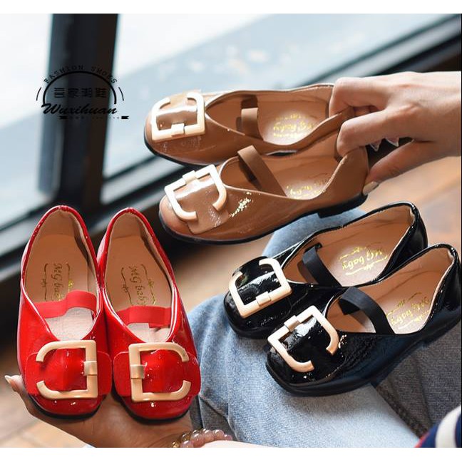 giày búp bê da bé gái sz 26-30