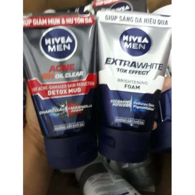 Sửa rửa  mặt  nivea nam 100gr