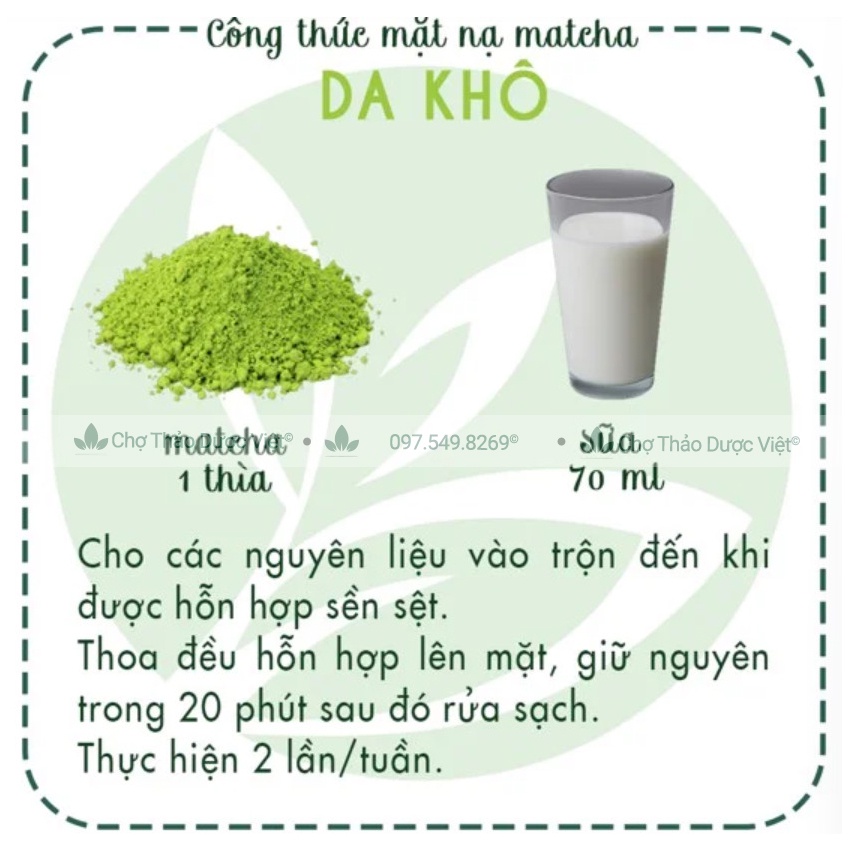 Set 10 loại bột cho da khô (Bột hữu cơ, mask cấp ẩm, dưỡng trắng, nâng cơ, chống lão hóa) - Chợ Thảo Dược Việt