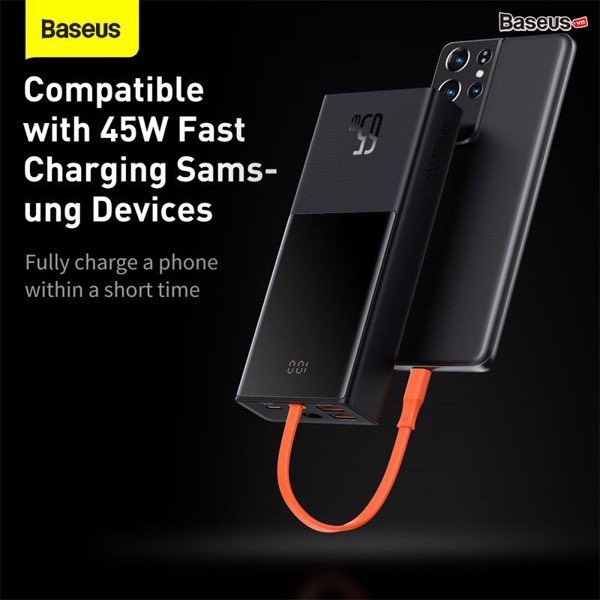 Pin sạc dự phòng 65W 20.000mAh Baseus Elf Digital Display Fast Charging Power Bank