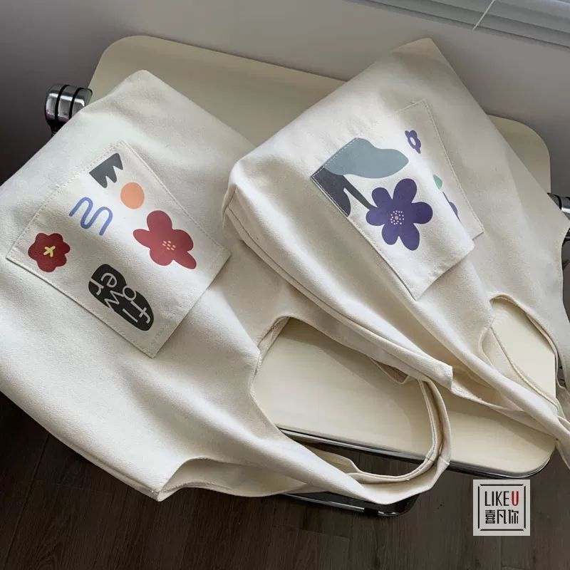 Túi xách Canvas sức chứa lớn thiết kế mới thời trang theo phong cách hàn quốc cho nữ