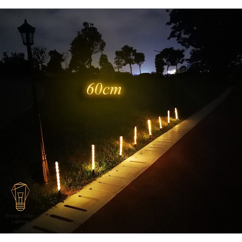 Đèn LED Cắm Cỏ Sân Vườn Energy Green Lighting MT-4433 - Sử Dụng Năng Lượng Mặt Trời - 8 Chế Độ Nháy - Ánh Sáng Vàng
