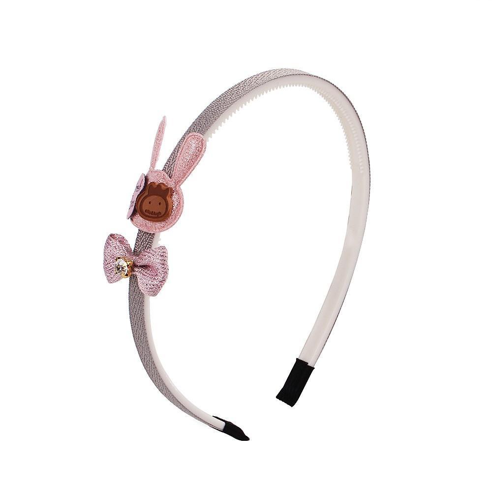 IVORY Băng Đô Cài Tóc Đính Nơ In Họa Tiết Hoạt Hình Dễ Thương Cho Bé Gái