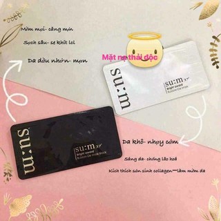 [ Chuẩn auth + date mới] Mặt nạ Su:m sủi bọt thải độc da