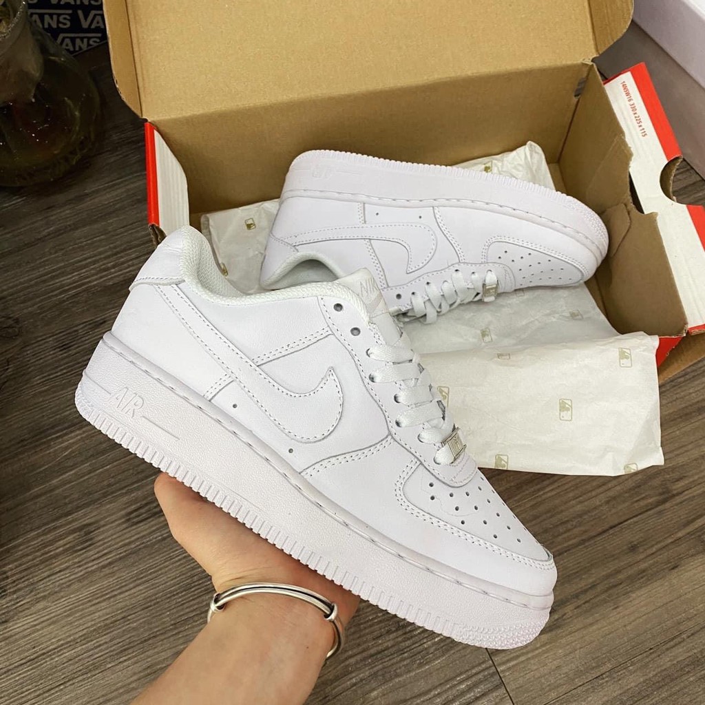 Giày Thể Thao Nam Nữ Sneaker Af1 FULL Trắng Giày Nữ Học Sinh Tăng Chiều Cao