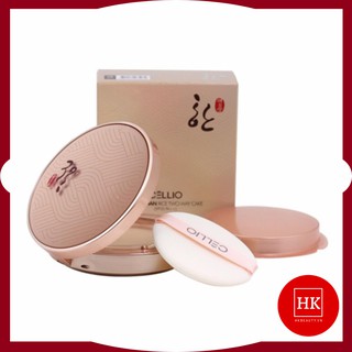 Phấn Phủ Cellio Han Rice Two Way Cake 12g - kèm lõi - che phủ tốt- siêu mịn