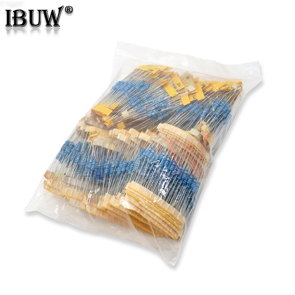 Bộ 110 Điện Trở 110 Giá Trị * 10 Cái = 1100 Cái 1 / 2W 1M 1M 2.2R 3.3R 4.7R 100R 100K 470K 10M 1M 2M ohms Chất Lượng Cao