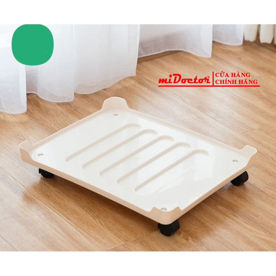 Bàn đỡ gắn bánh xe di động chưa hộp đựng đồ, túi đựng chăn màn khung sắt - chính hãng miDoctor