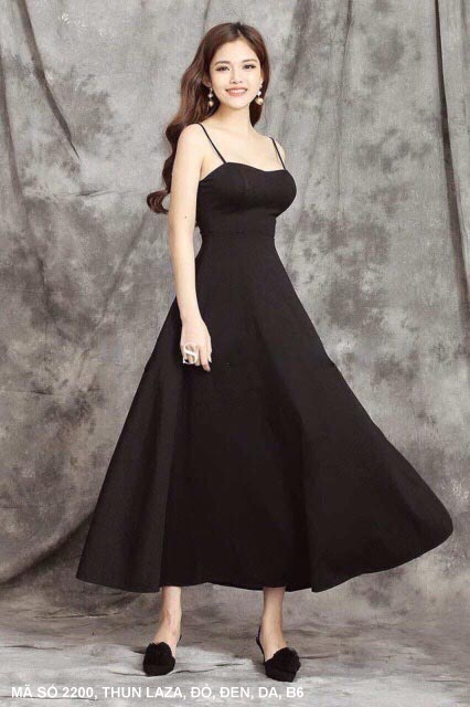 Đầm váy thun maxi xoè cúp ngực 2 dây hàng thiết kế cao cấp (hàng có nhiều size)