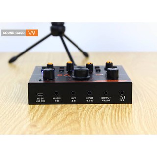 Sound card thu âm V9 plus