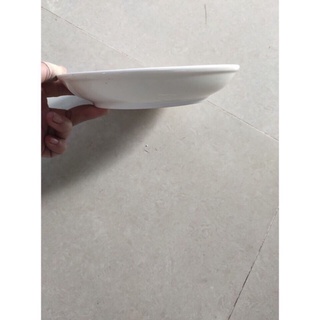[Siêu sale] Đĩa sứ trắng sâu lòng hàng dày (15cm đến 25cm)