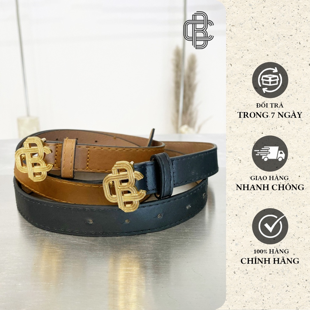 Thắt lưng nữ thời trang bản nhỏ 2cm cá tính - La’coba