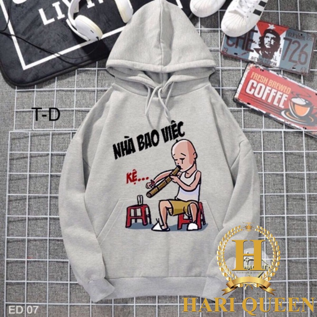 Áo hoodie Nhà bao việc TDU1119