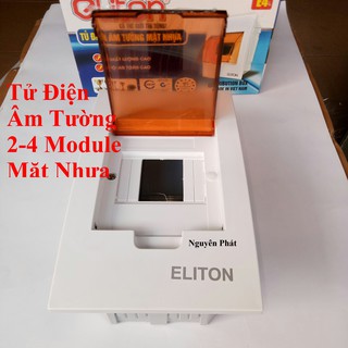 [ELITON] Tử Điện Âm Tường 2-4 Module Mặt Nhựa