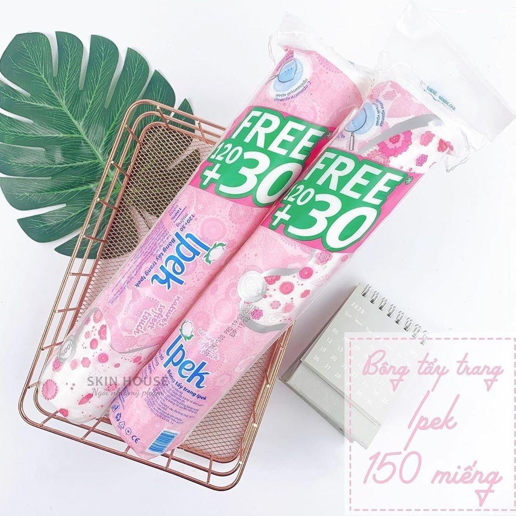 Bông tẩy trang Ipek Thổ Nhĩ Kỳ 80/150 miếng