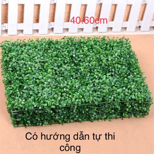 Combo 10 tấm cỏ xoong nhân tạo treo tường kích thước 40.60cm