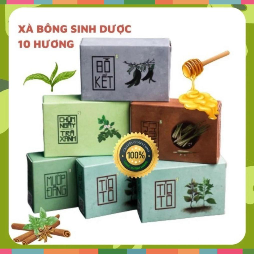 Xà Bông 💕 Xà Bông Sinh Dược 10 Hương 100% Thiên Nhiên 💕 Giúp Làm Sạch, Dưỡng Da, Dịu Nhẹ 100gr - Tiemxabong201