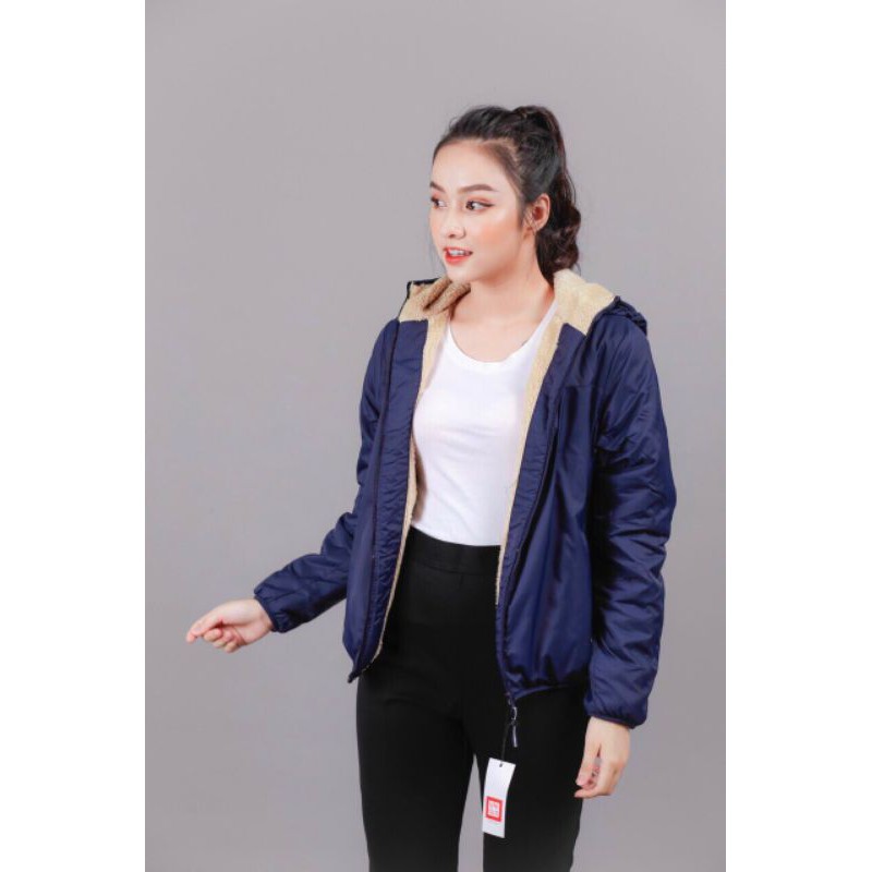 Áo khoác gió lót lông cừu nữ 2021