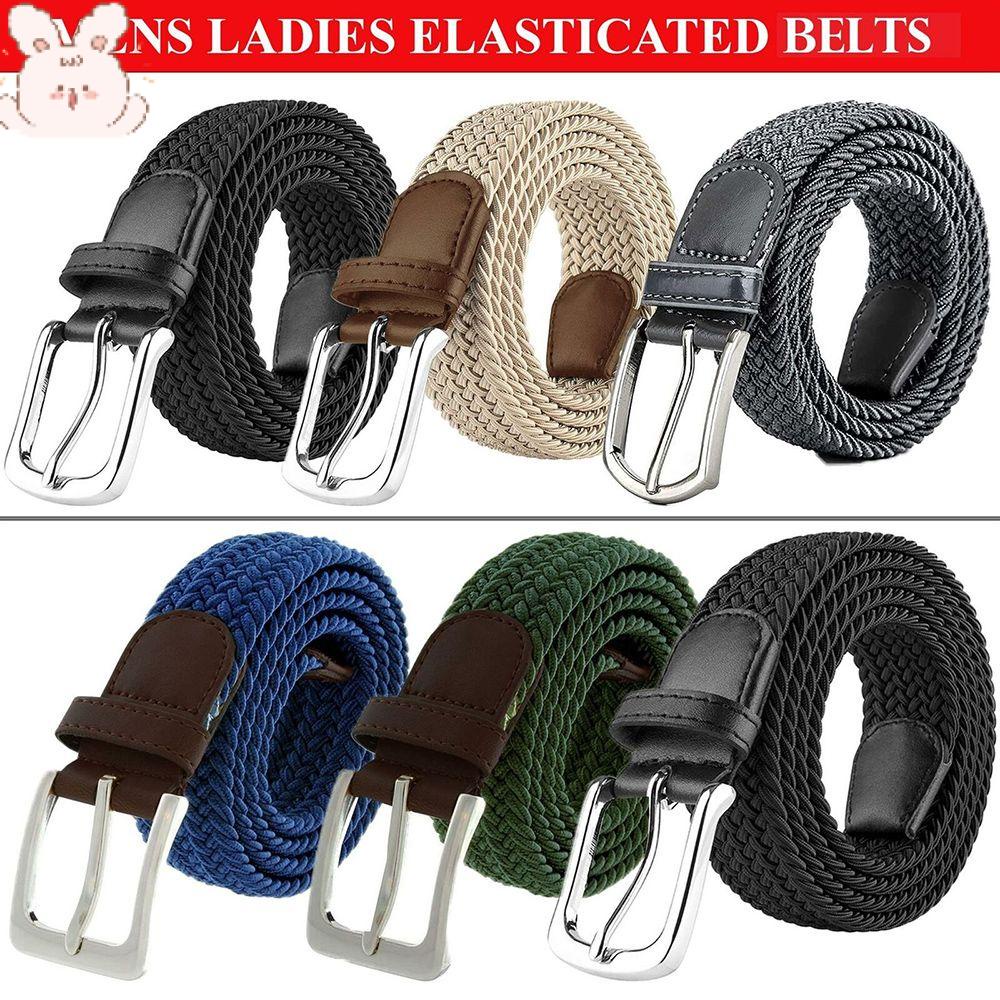 Thắt Lưng Bện Dây 120cm Bằng Vải Bạt Co Giãn Nhiều Màu Tùy Chọn