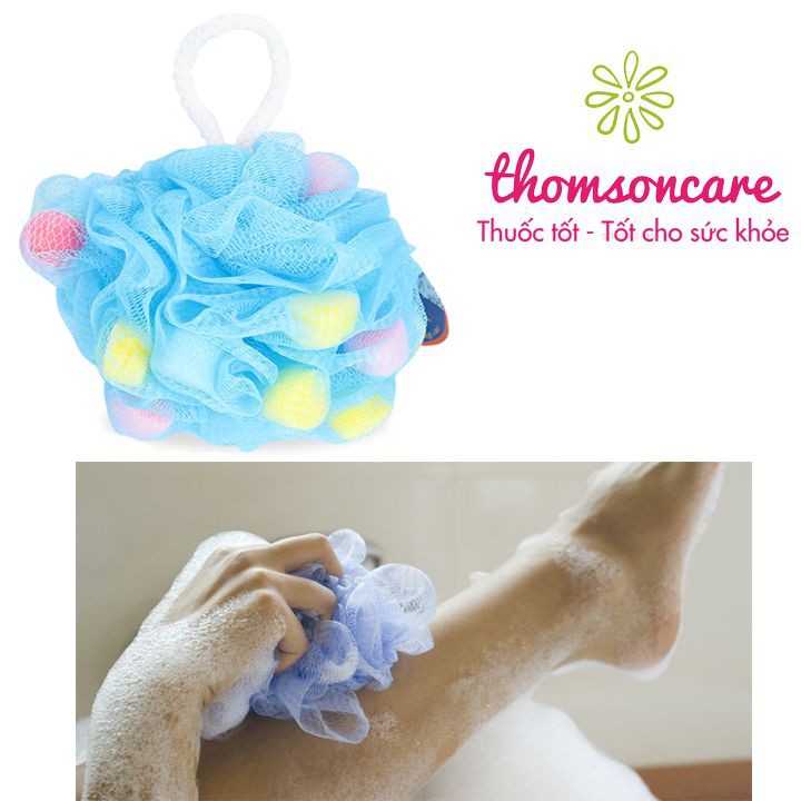 Bông tắm tạo bọt kỳ ghét cao cấp - tẩy da chết, massage cơ thể, mút tắm cho bé và cả nhà
