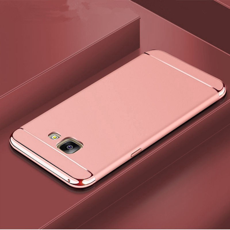Ốp điện thoại cứng thời trang mạ viền vàng đẹp mắt cho Samsung Galaxy J5 Prime/J7 Prime