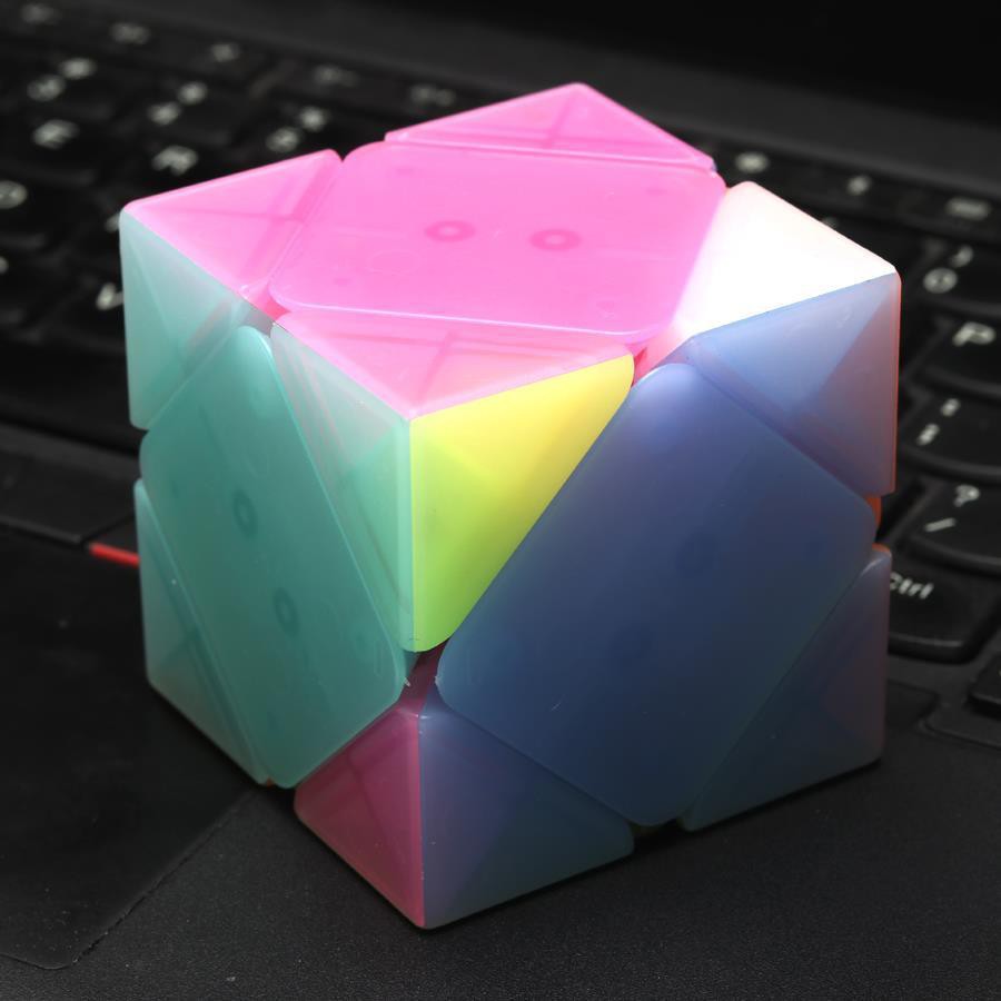 Jelly Magical Nghiêng Khối Rubik của Người ngoài hành tinh Khối Rubik dành cho người mới bắt đầu và trẻ em Màu đặc biệt