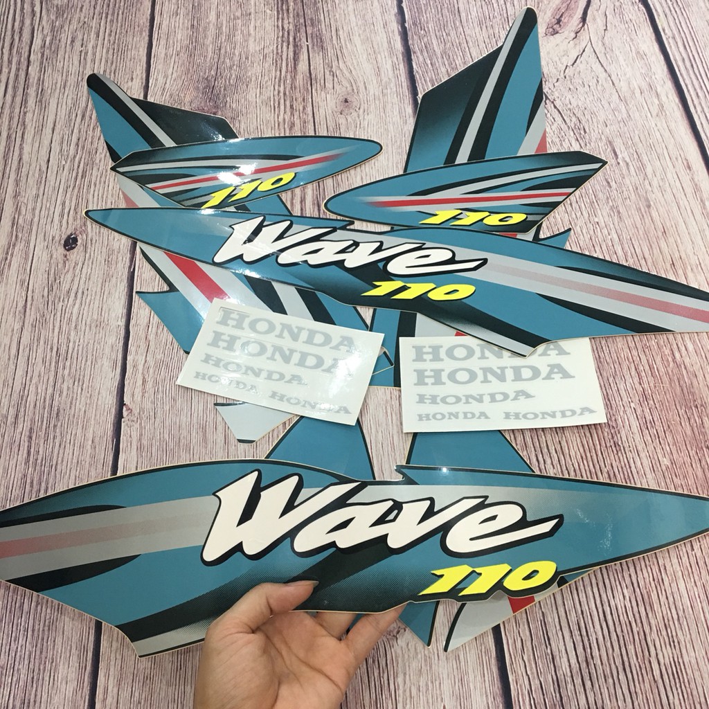 tem xe wave 110 decal xe wave alpha -wave nhỏ 110 -wave đời 2000 đến 2006