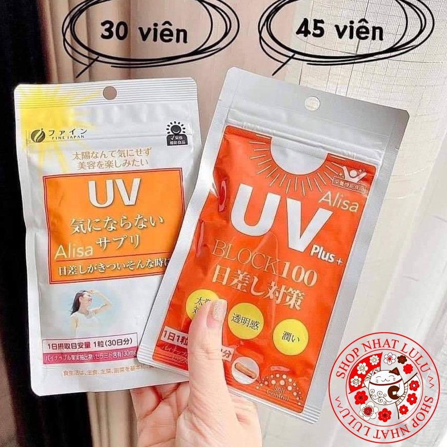 Viên uống chống nắng UV Care Plus 30/45 viên Nhật bản