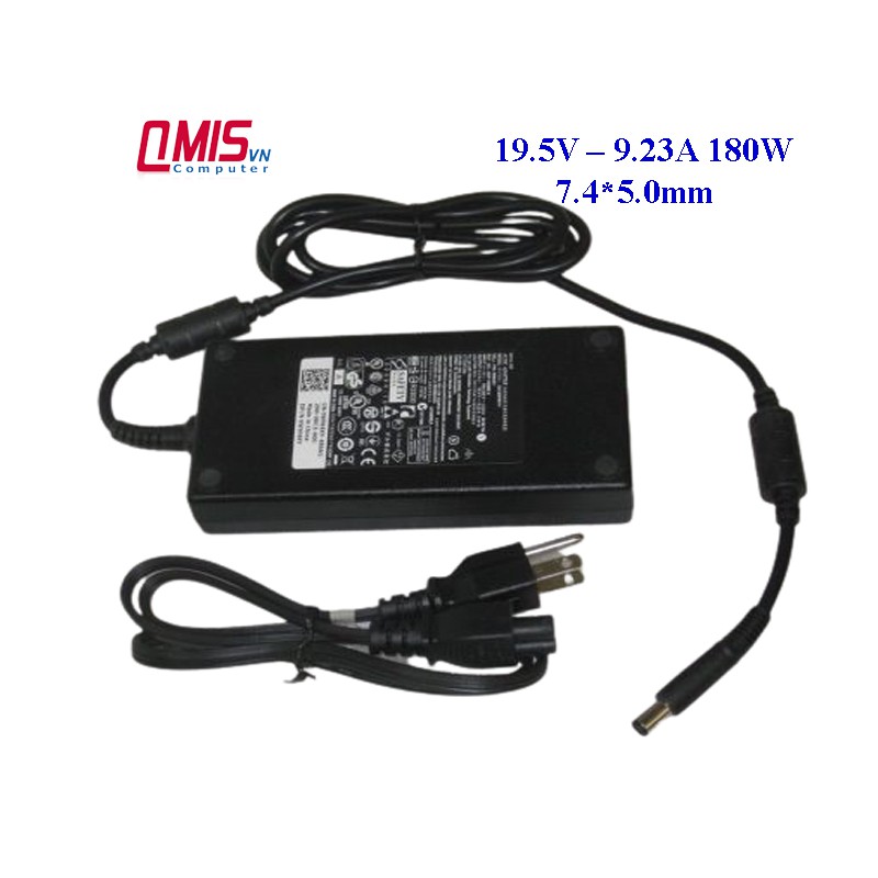 [ZIN] Sạc laptop Dell 19.5V-9.23A Slim (Kim) - laptop Dell Alienware 15 R1, 15 R2. Precision 7510, M4600, M4700, M4800.