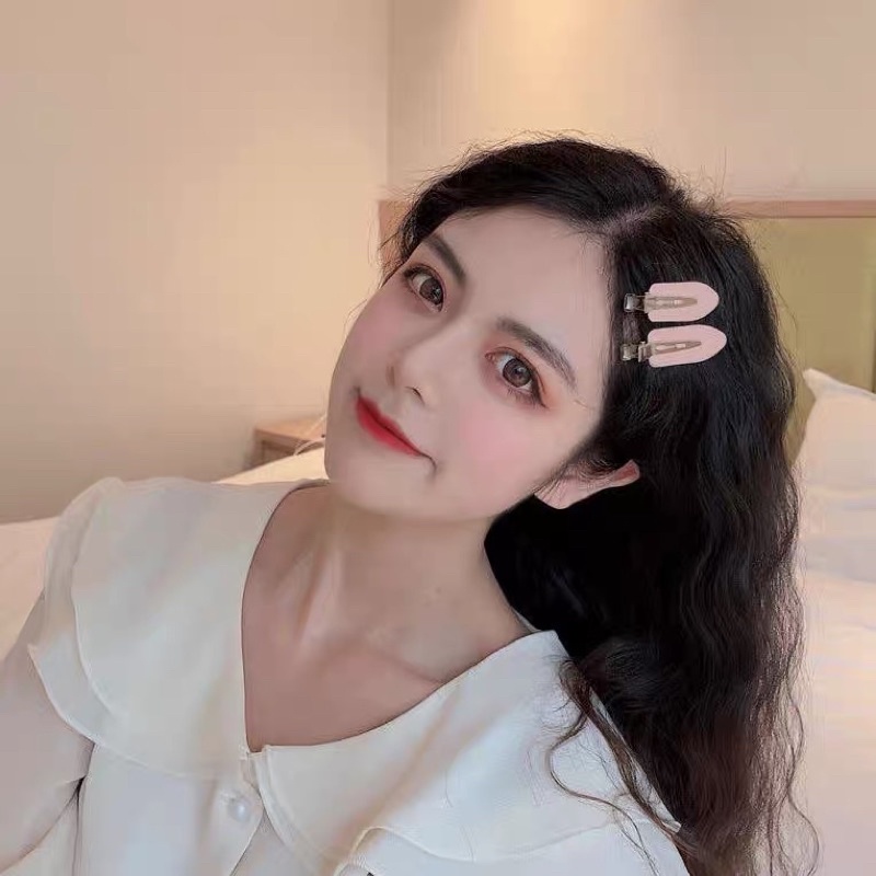 Kẹp nhựa màu sắc cố định tóc 1 cái