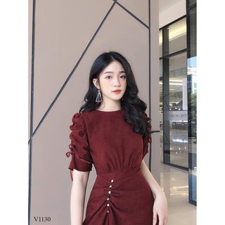 VÁY NHUNG CÚC NGỌC 3 MÀU