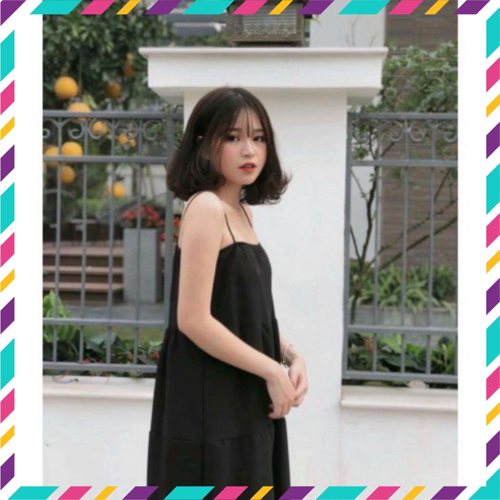 Váy 2 Dây Nữ Dáng Xòe Bồng Đi Biển Đi Chơi Siêu Xinh | BigBuy360 - bigbuy360.vn