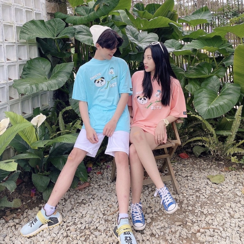 Áo thun Sweetie Panda Tee - Hồng - Unisex